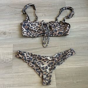 Frankies Bikinis Leopard Bikini SET